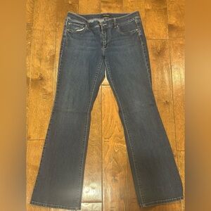 White House Black Market Dark Blue Flare Jeans